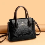 Large capacity flower embossed elegant tote bag - Image 16