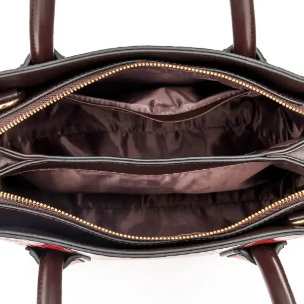 Large capacity flower embossed elegant tote bag - Image 19