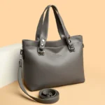 Large capacity soft leather women shoulder tote bag - Image 13