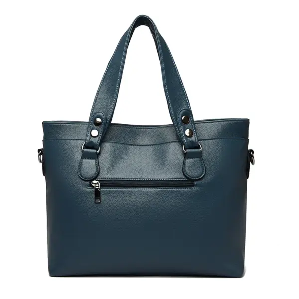 Large capacity soft leather women shoulder tote bag - Image 6