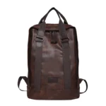 Large capacity vintage style leather backpack