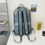 Large capacity vintage style leather backpack - Image 7