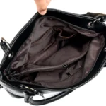Soft leather elegant vegan leather tote bag - Image 14