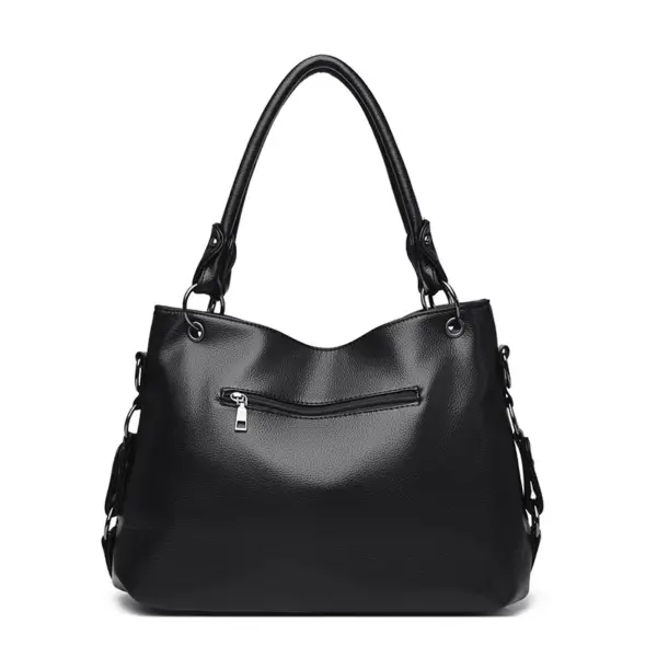 Soft leather elegant vegan leather tote bag - Image 10