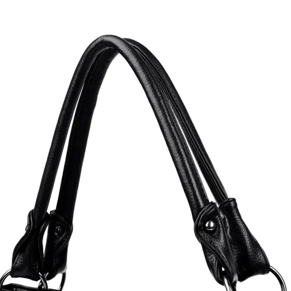 Soft leather elegant vegan leather tote bag - Image 11