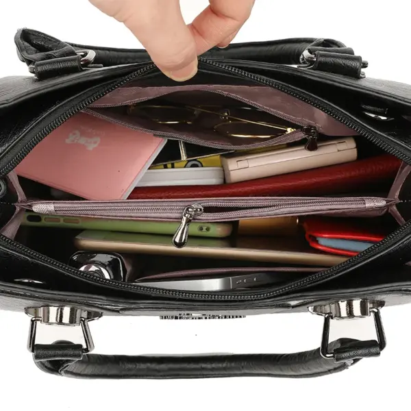 Vintage splicing design premium tote bag - Image 3