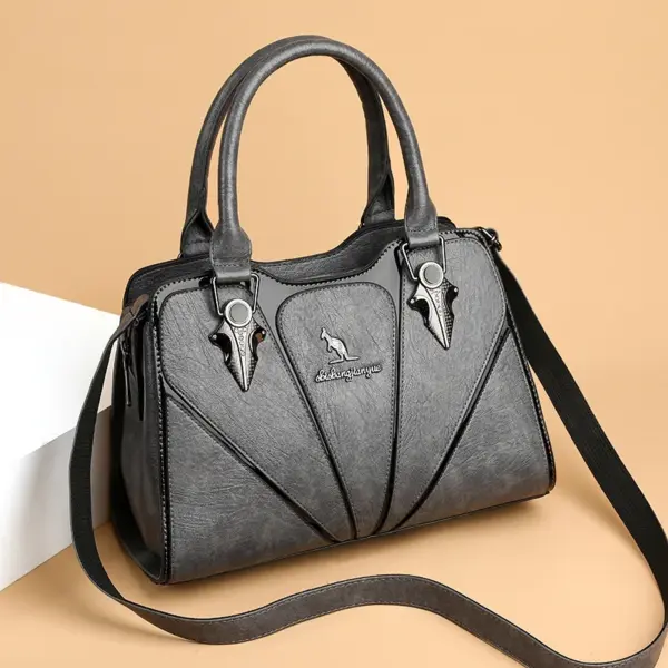 Vintage splicing design premium tote bag - Image 16