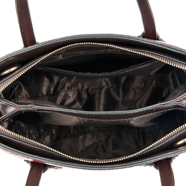 Vintage style croc embossed women tote bag - Image 20