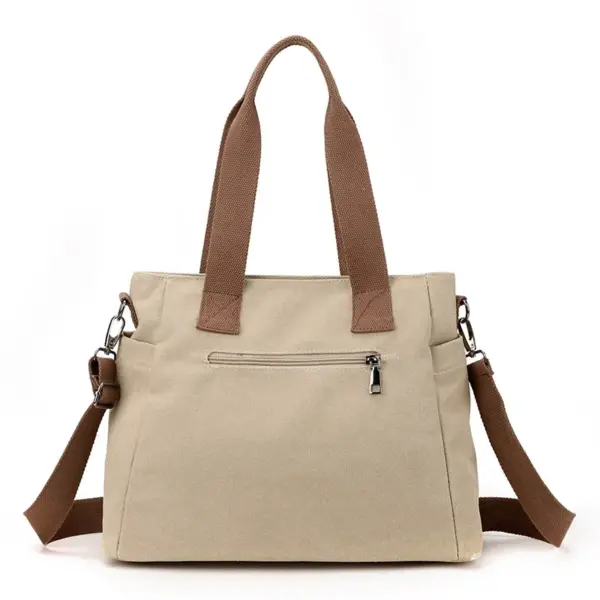 Women canvas high quality vintage shoulder tote bag - Image 10