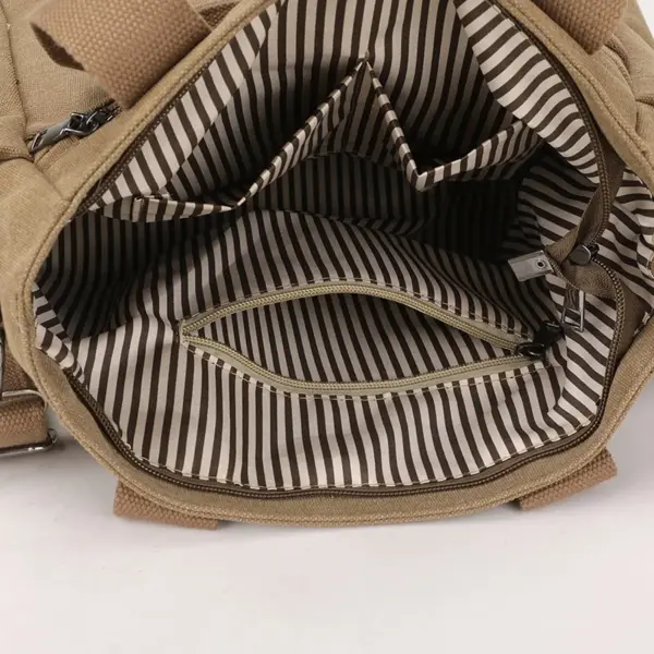 Women canvas high quality vintage shoulder tote bag - Image 11