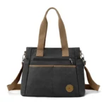 Women canvas high quality vintage shoulder tote bag