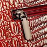 Croc embossed pattern elegant tote handbag - Image 5