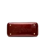 Vintage bright leather croc embossed women handbag - Image 6