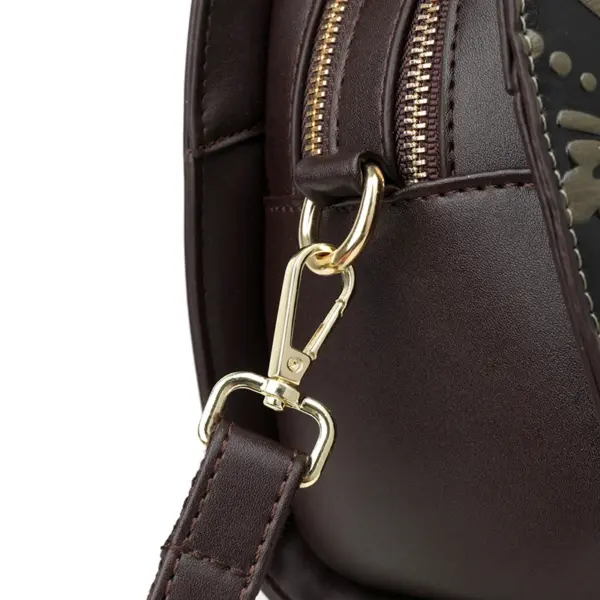 Vintage classic flower embossed pattern handbag - Image 11