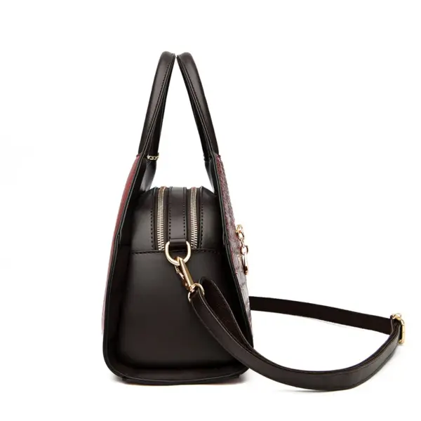 Vintage croc embossed women stylish handbag - Image 3