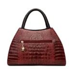 Vintage croc embossed women stylish handbag - Image 4