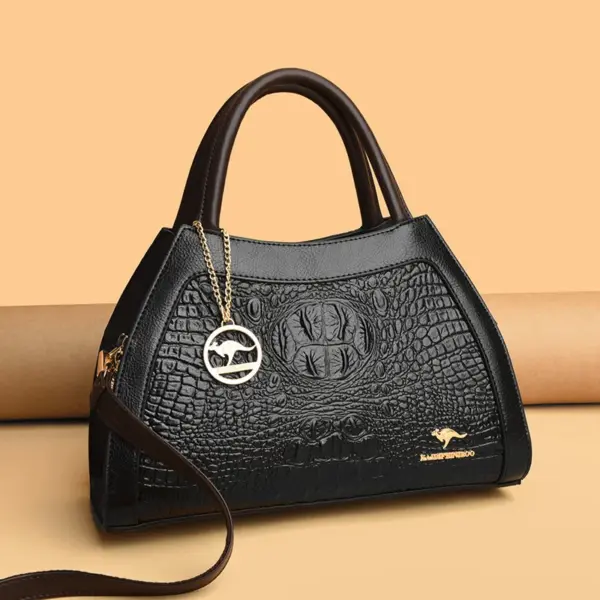 Vintage croc embossed women stylish handbag - Image 13