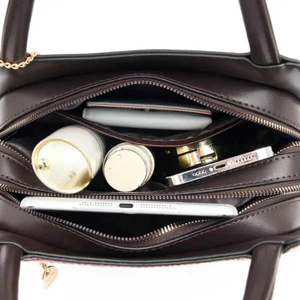 Vintage croc embossed women stylish handbag - Image 18