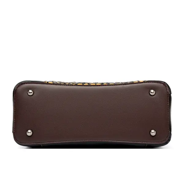 Vintage embossed design designer tote bag - Image 8