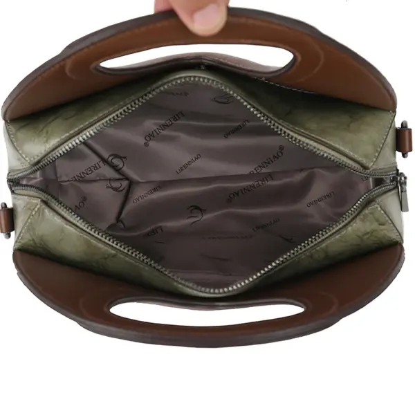 Vintage round pattern stylish handbag - Image 7