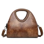 Vintage round pattern stylish handbag