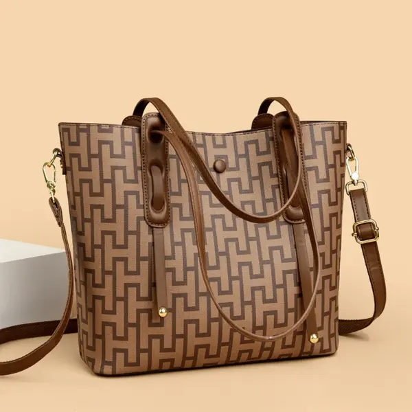 Classic Vintage Plaid Luxury Tote Bag - Image 8