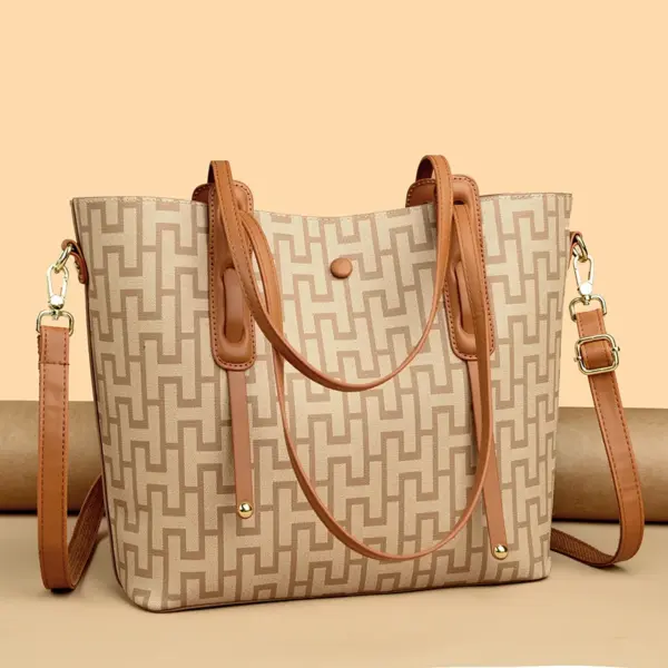 Classic Vintage Plaid Luxury Tote Bag - Image 10