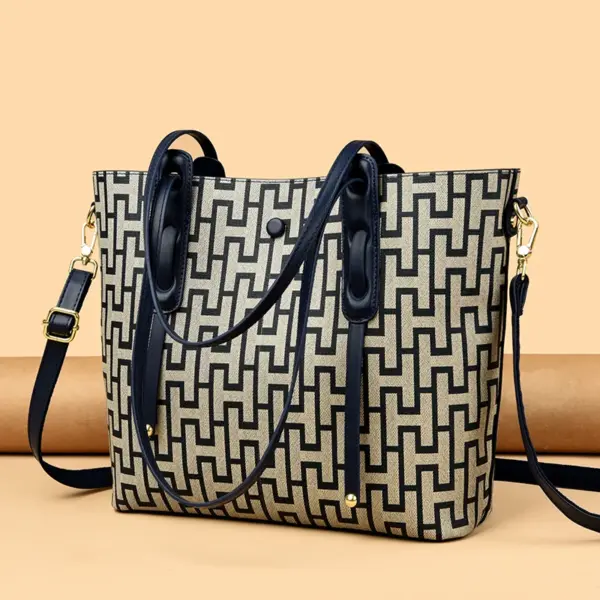 Classic Vintage Plaid Luxury Tote Bag - Image 11