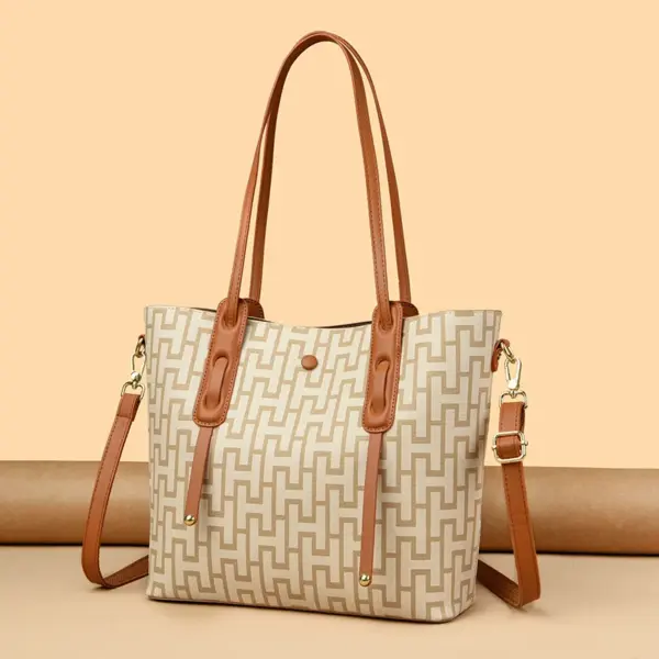 Classic Vintage Plaid Luxury Tote Bag - Image 12