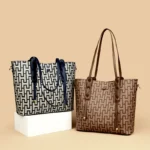 Classic Vintage Plaid Luxury Tote Bag - Image 13