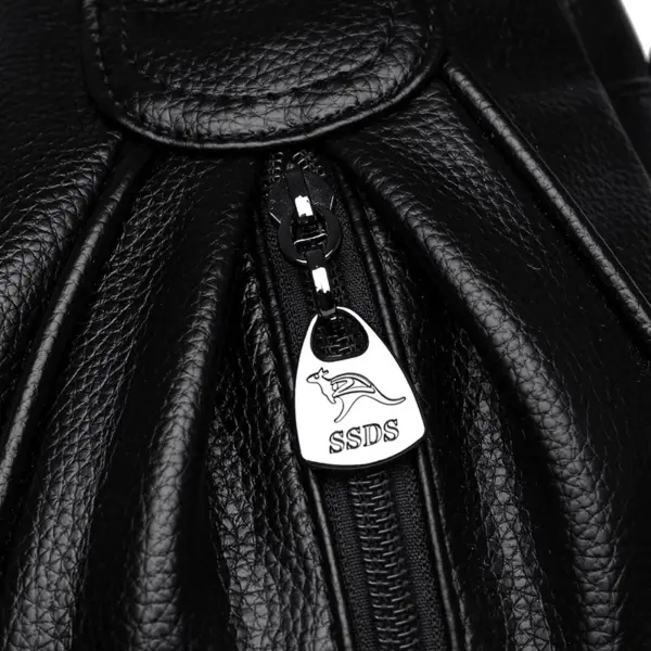 Soft leather women elegant shoulder tote bag - Image 11