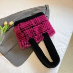 Splicing design fur decor shoulder tote bag - Image 6