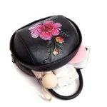 Flower printing round  pattern handbag - Image 11