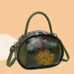 Flower printing round  pattern handbag - Image 13