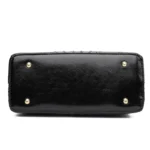 Large capacity croc embossed shoulder tote bag - Image 11
