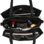 Large capacity croc embossed shoulder tote bag - Image 16