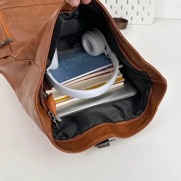 Vintage large capacity high quality backpack - Image 9