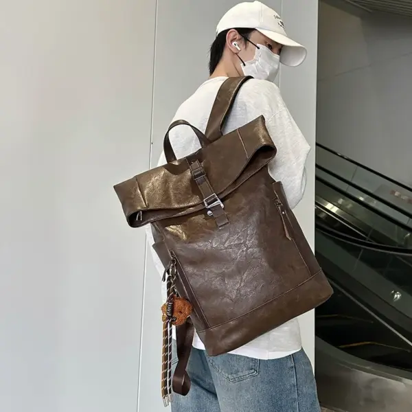 Vintage large capacity high quality backpack - Image 11