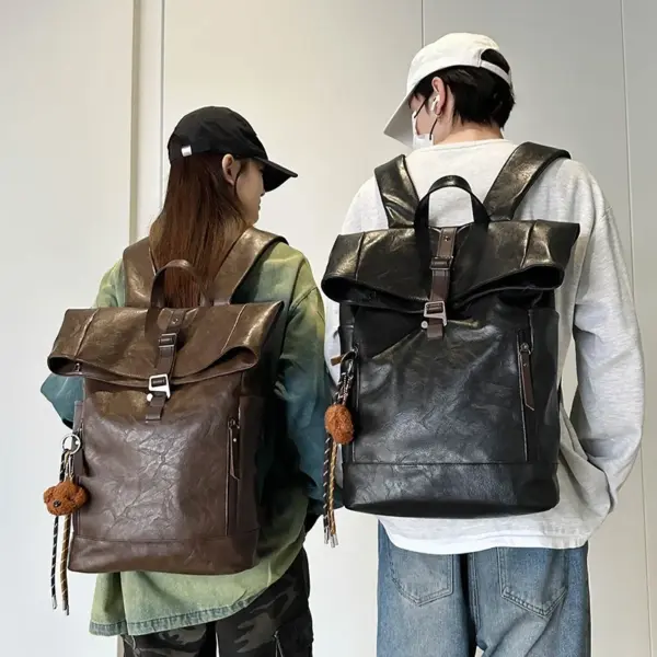 Vintage large capacity high quality backpack - Image 14