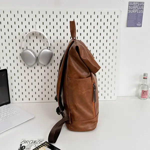 Vintage large capacity high quality backpack - Image 4