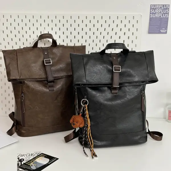 Vintage large capacity high quality backpack - Image 5