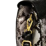 Vintage luxury croc embossed designer tote bag - Image 7