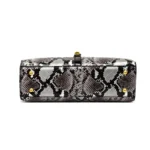 Vintage luxury croc embossed designer tote bag - Image 10