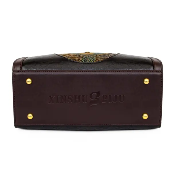 vintage elegant premium leather handbag - Image 14