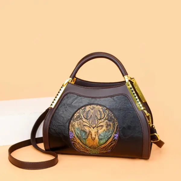 vintage elegant premium leather handbag - Image 3