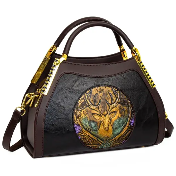 vintage elegant premium leather handbag - Image 5