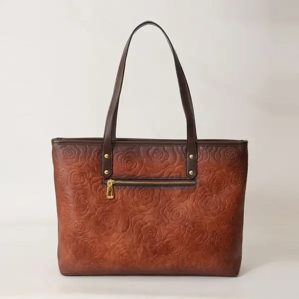 Vintage classic high quality shoulder tote bag - Image 9