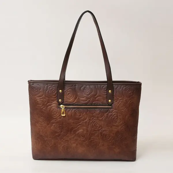 Vintage classic high quality shoulder tote bag - Image 11