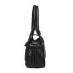 Elegant stylish vegan leather shoulder tote bag - Image 8