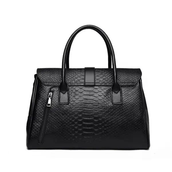Elegant Crocodile Boston Bag - Image 8